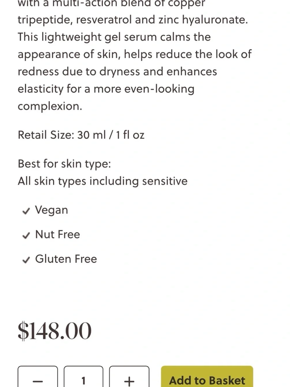 Eminence Copper Tripeptide Serum